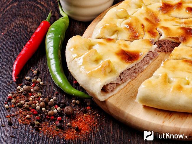 Готовый осетинский пирог