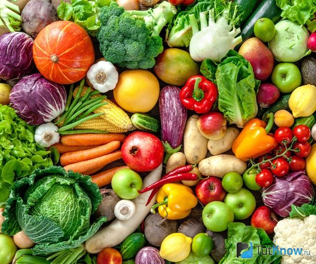 Овощи и фрукты при переизбытке белка