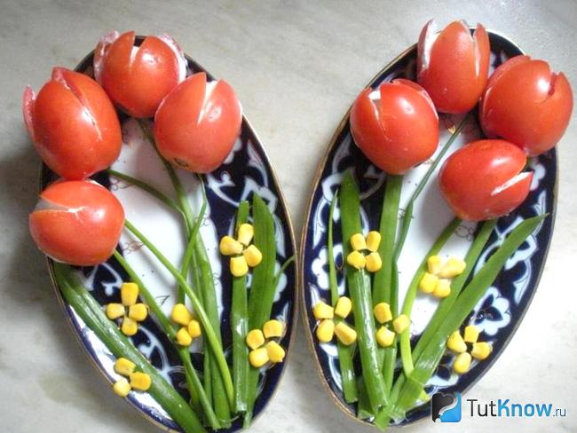 Закуска «Тюльпаны»