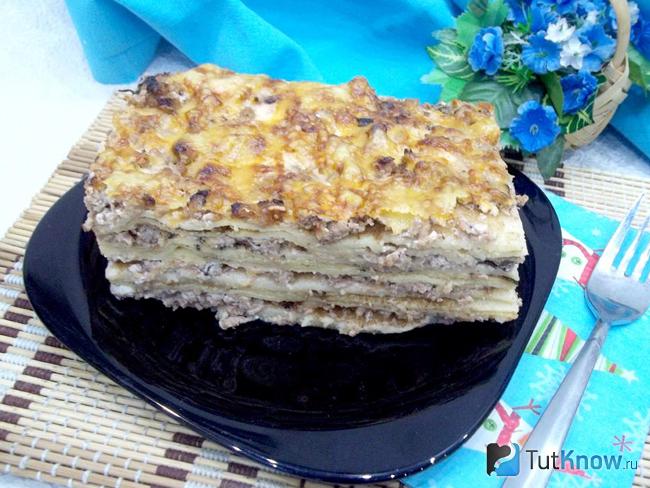 Лазанья из блинов
