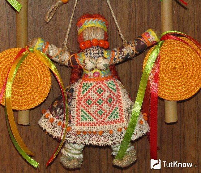 Поделки из ткани на Масленицу