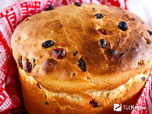 Кулич на опаре с апельсиновой цедрой