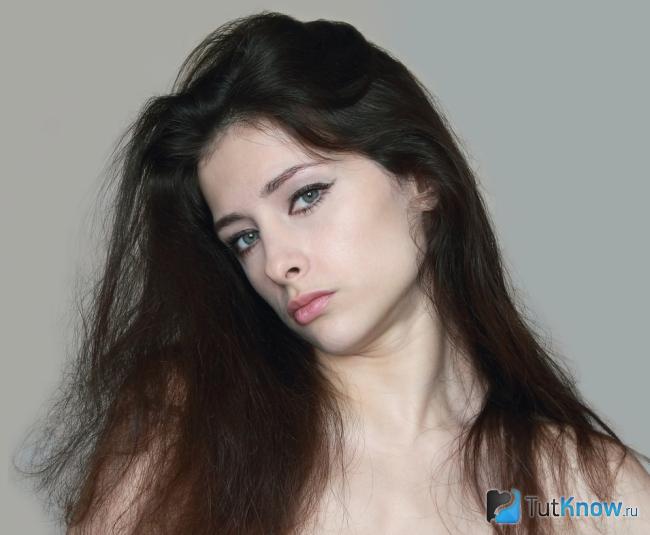 Сухие волосы