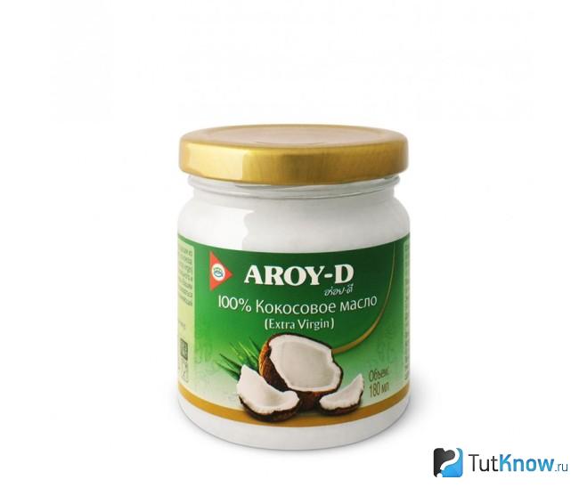 Кокосовое масло от Aroy-D для сухих волос