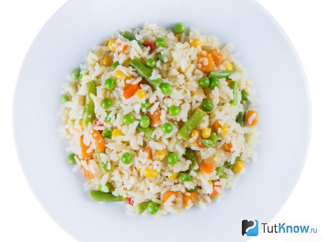 Рис с овощами видео рецепт