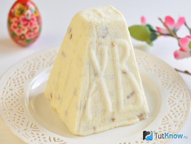 Готовая творожная пасха