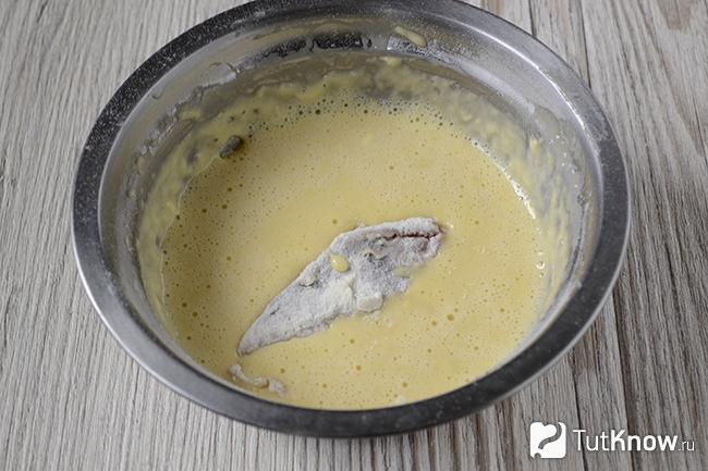 Кусочек рыбы в кляре
