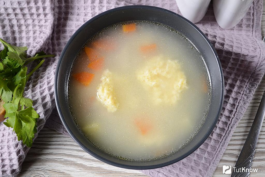 Суп с клецками на курином бульоне пошаговый рецепт с картошкой фото