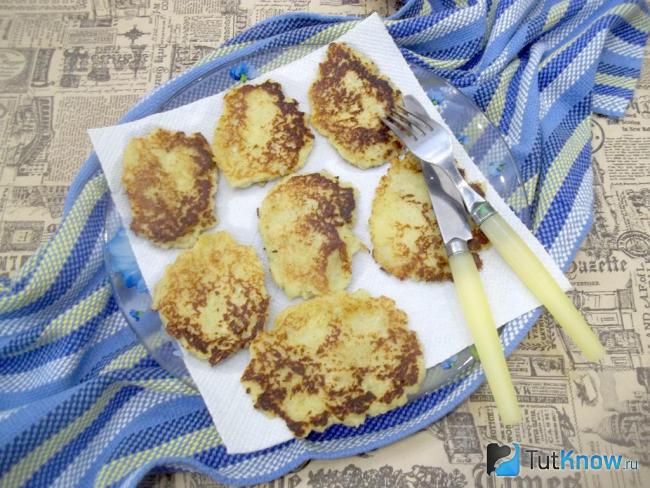 Готовые картофельные деруны без муки с яйцами