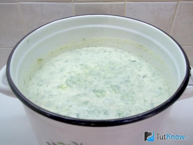 Продукты залиты водой