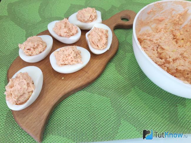 Половинки белков заполнены начинкой