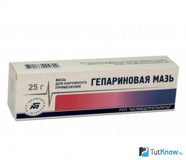 Гепариновая мазь от отеков ног