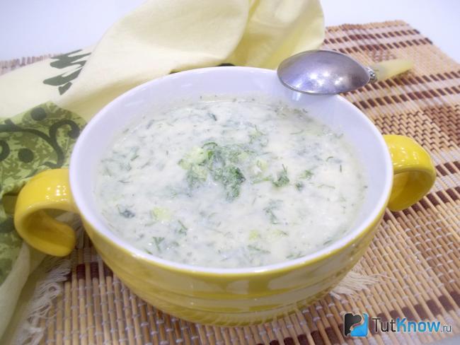 Готовая окрошка мясная