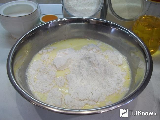 К продуктам добавлена мука