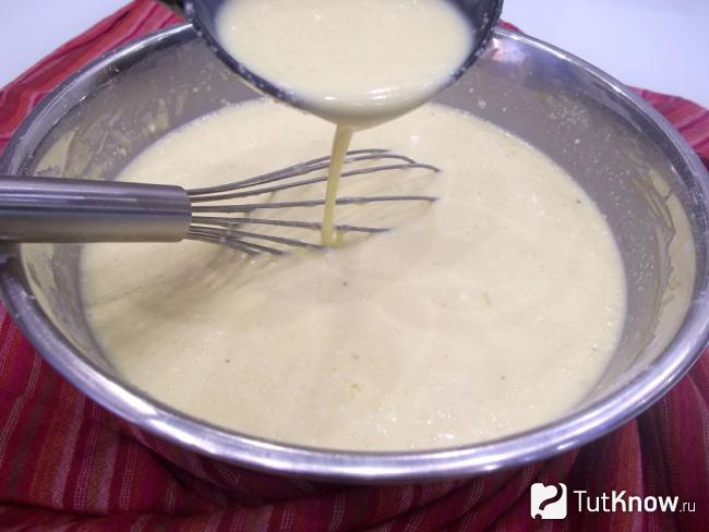 Готовые блины с манкой на пиве
