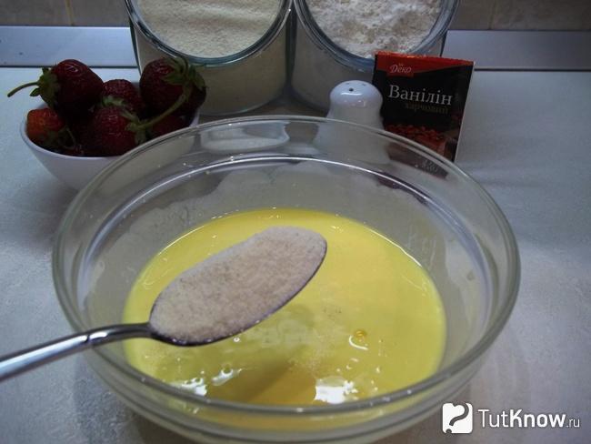 К продуктам добавлена манка