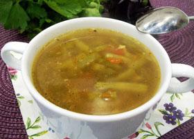 Быстрый овощной суп за 20 минут с соевым соусом