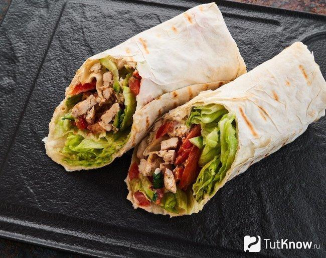 Классическая шаурма с курицей