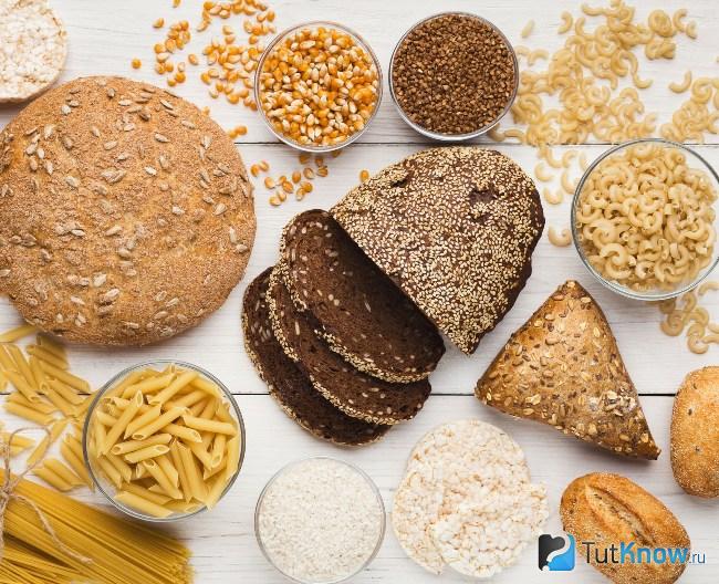 Крупы и выпечка из цельнозерновой муки как источник клетчатки