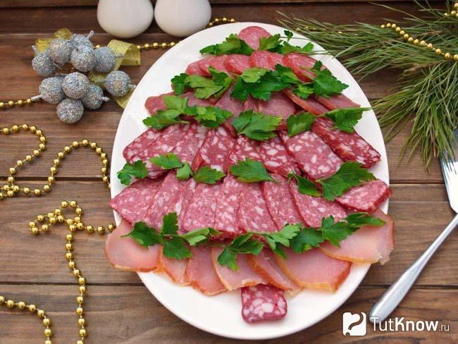 Мясная и сырная нарезка