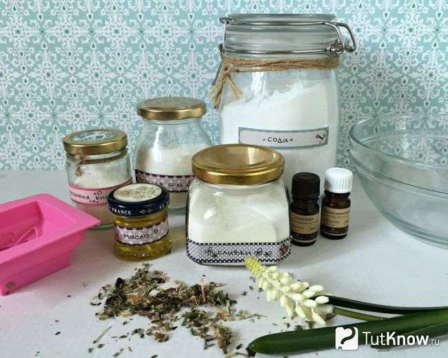 Ингредиенты для изготовления бомбочек для ванны