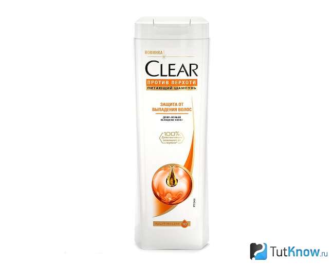 Шампунь от перхоти Защита от выпадения волос Clear