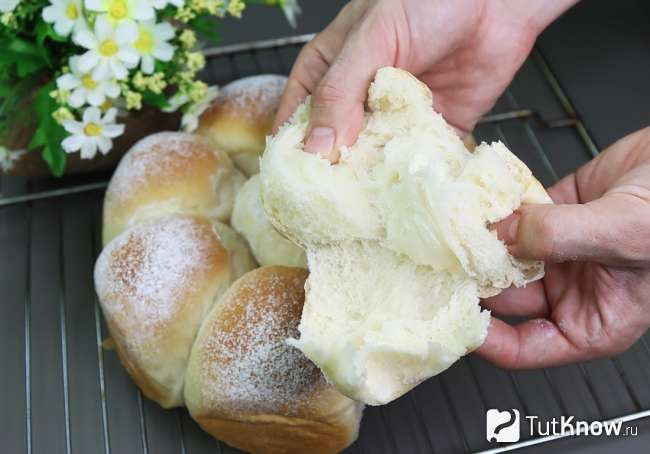 Нежные булочки как пух на молоке