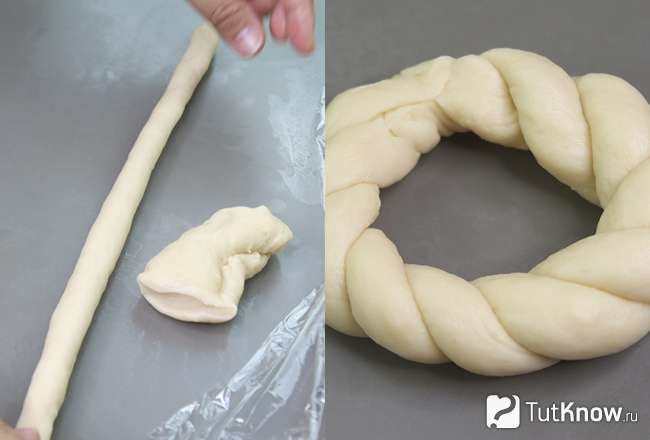 Плетеные булочки с кунжутом
