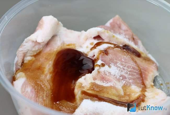 Маринуем свиную шею по-тайски