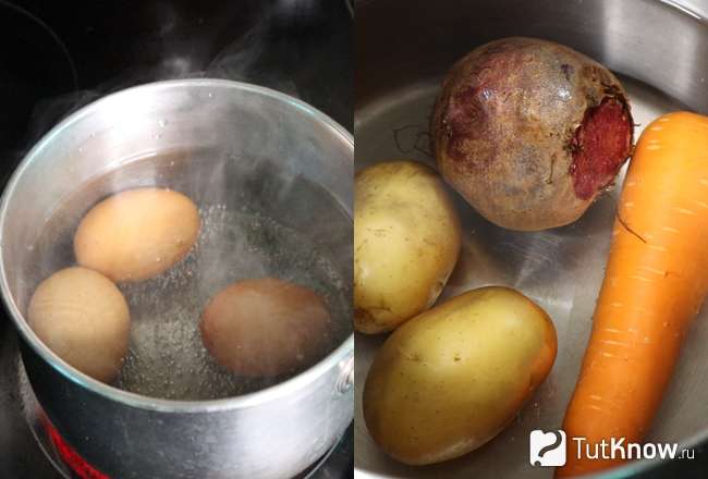 Варятся яйца свекла морковь и картофель