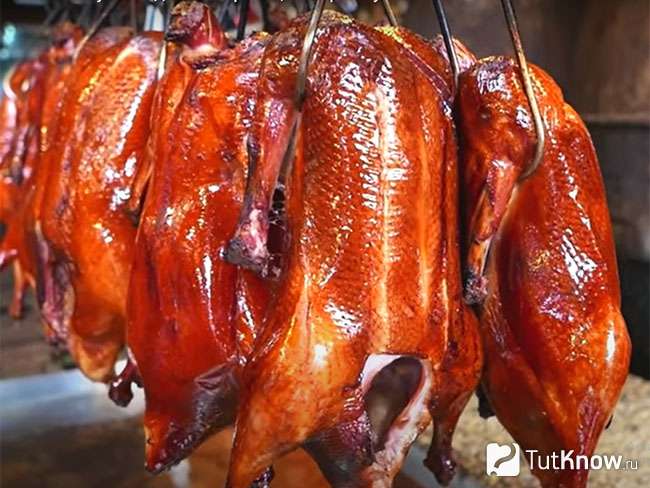 Рецепт хрустящей и сочной утки по-пекински