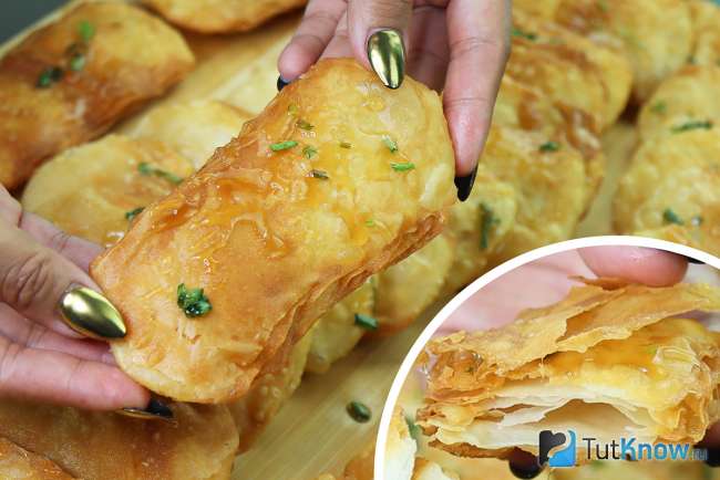 хрустящие Роти с сиропом и зеленым луком