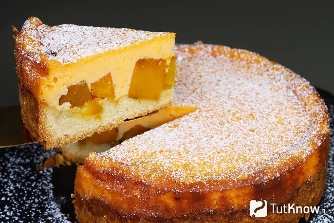 Тыквенный пирог с сыром маскарпоне и лимоном — очень вкусный рецепт!