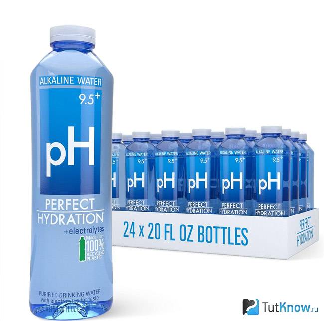 Щелочная минеральная вода pH 9.5