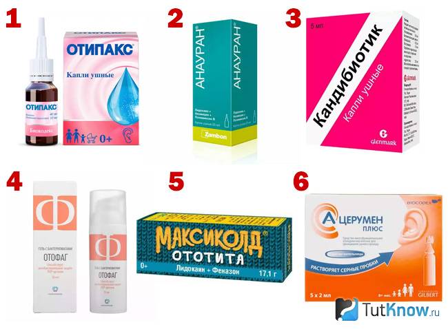 Капли для ушей