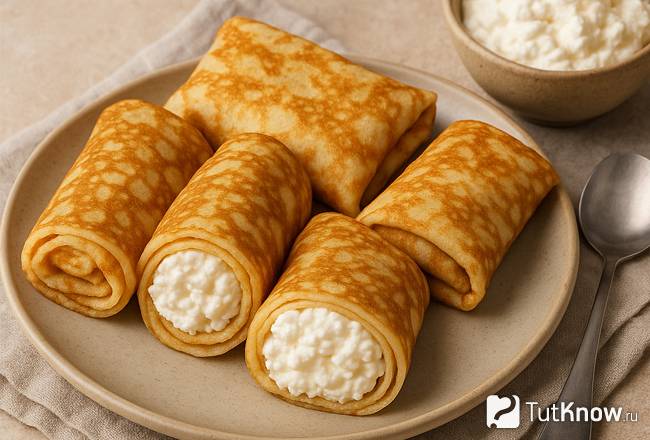 Вкусный рецепт творожной начинки для блинчиков