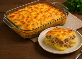 Картошка по-французски с мясом в духовке