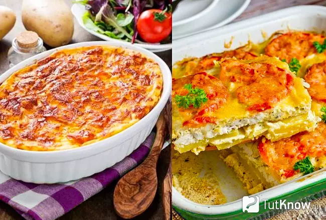 Рецепт картофельной запеканки с фаршем и помидорами