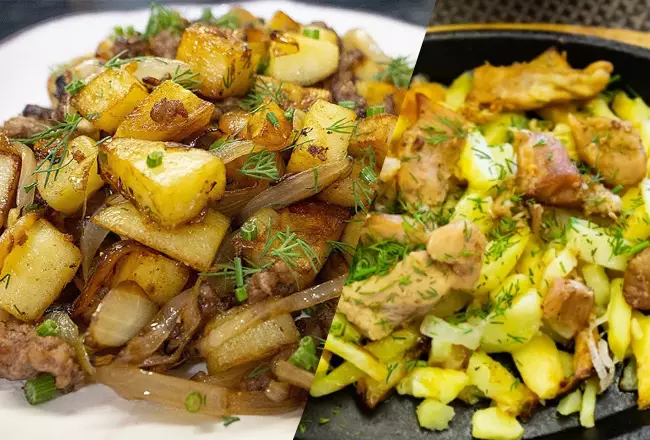 Картофель с мясом по-купечески