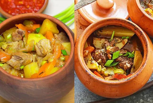Рецепт жаркого из картофеля в горшочках с мясом