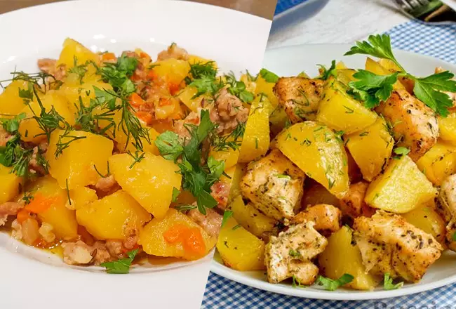 Рецепт картофеля со свининой по-купечески