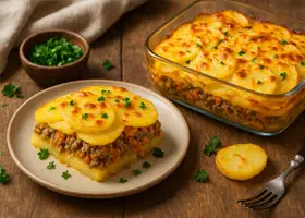 Запеканка из картофеля и мясного фарша