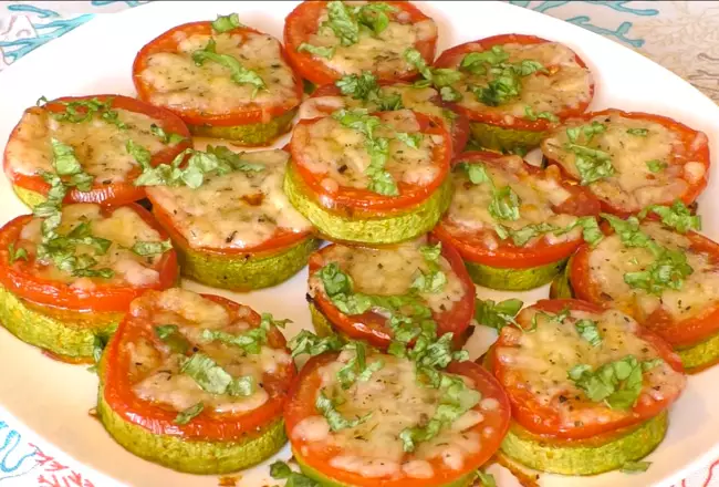 рецепт кабачков с помидорами и сыром в духовке