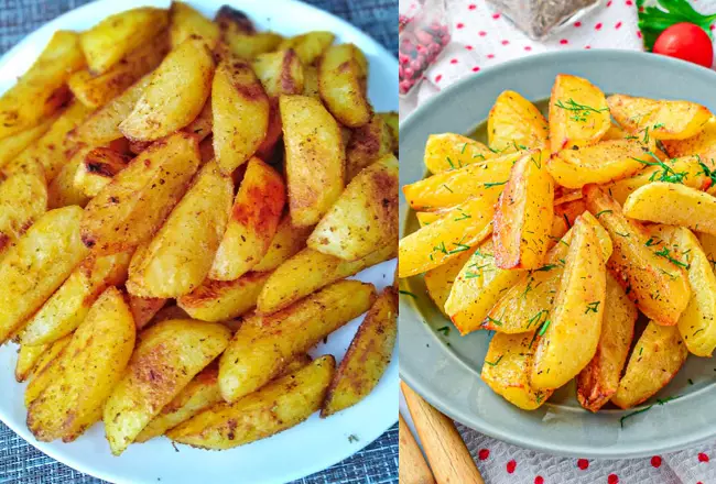 Рецепт картофеля по-деревенски в духовке без кожуры
