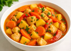 Тушеная картошка с курицей и овощами - 2 полезных рецепта