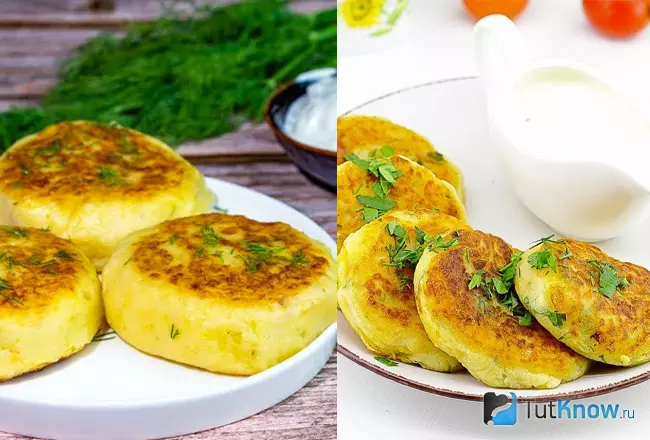 Картофельные котлеты с сыром и яйцом