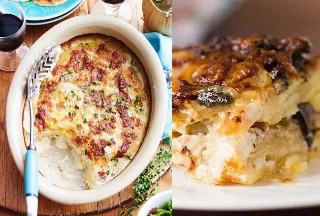 Картофельная запеканка с курицей и сыром