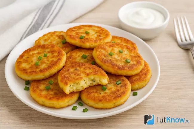Оладьи из картофельного пюре
