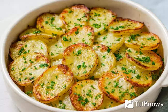 Рецепт картофеля по-итальянски с сыром и специями