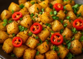 Картофель по-мексикански с перцем чили